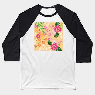 Cherry Blossoms Romance_Cream background Baseball T-Shirt